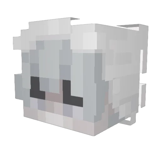 Deiks Minecraft avatar head, 3D render