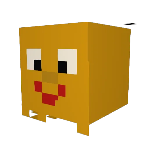 Deimeu Minecraft avatar head, 3D render