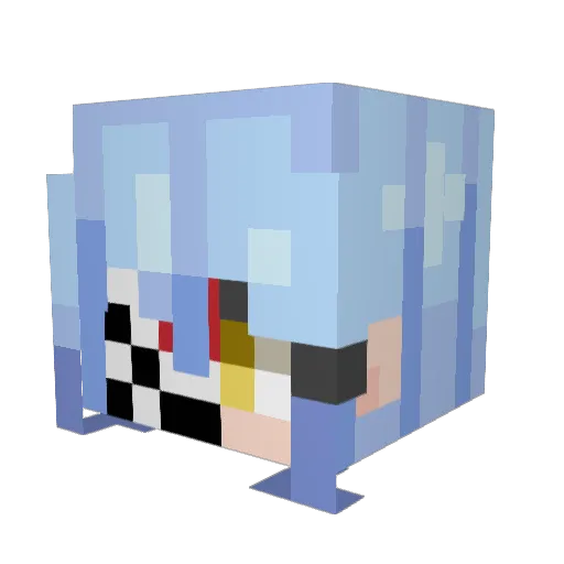 DeimiX Minecraft avatar head, 3D render