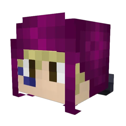 Deimonheim Minecraft avatar head, 3D render