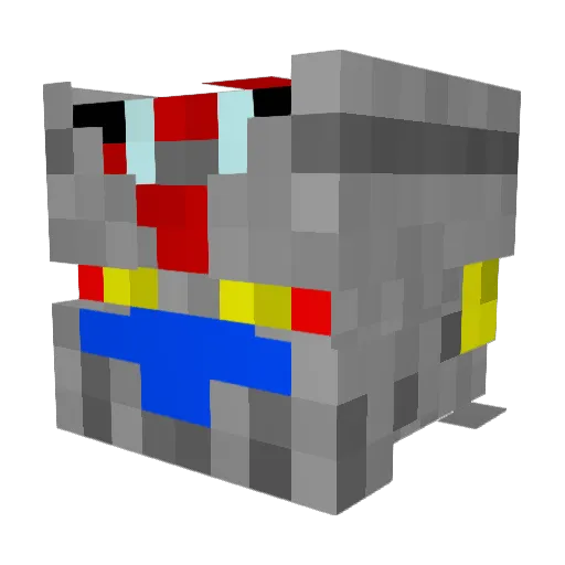 DeimosRL Minecraft avatar head, 3D render