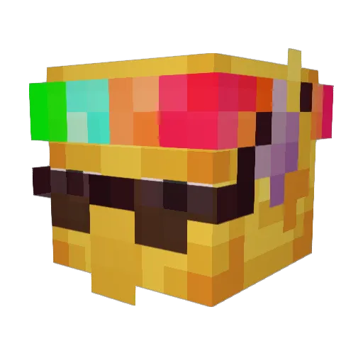 DeimosTheDead Minecraft avatar head, 3D render
