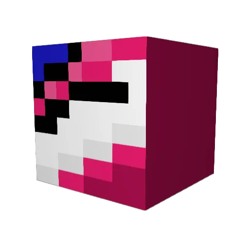 DeinHaus123 Minecraft avatar head, 3D render