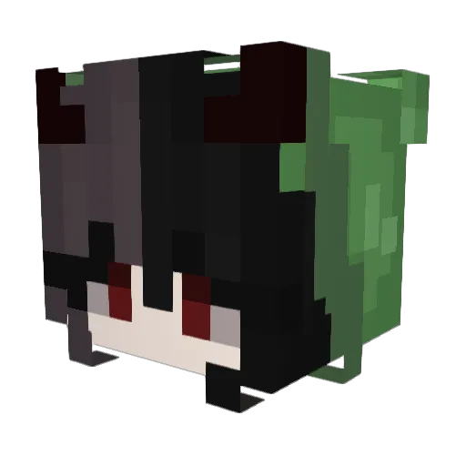 Deina_ Minecraft avatar head, 3D render