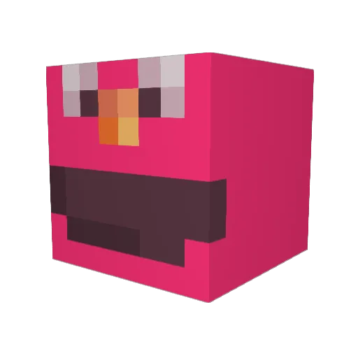 DeineMuffmudda Minecraft avatar head, 3D render