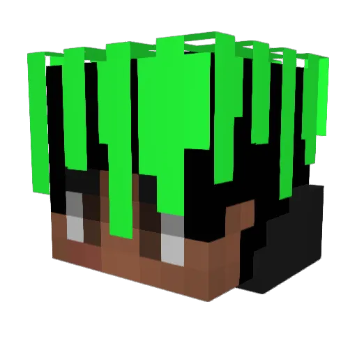 DeineRechteHand Minecraft avatar head, 3D render