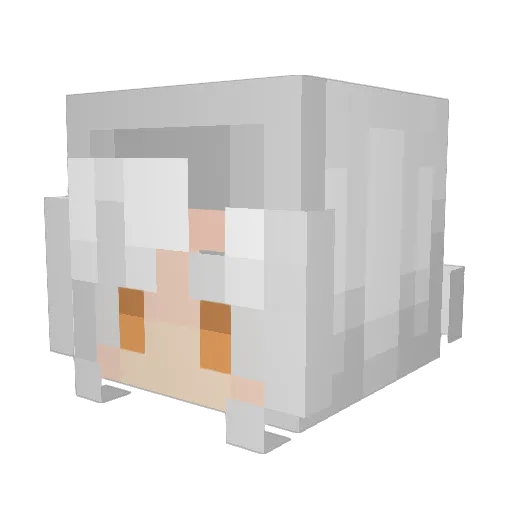 Deinomorph Minecraft avatar head, 3D render
