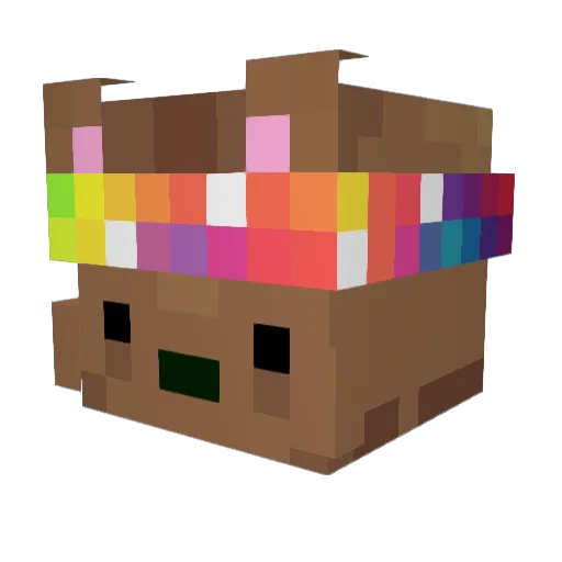 DeionSanders Minecraft avatar head, 3D render