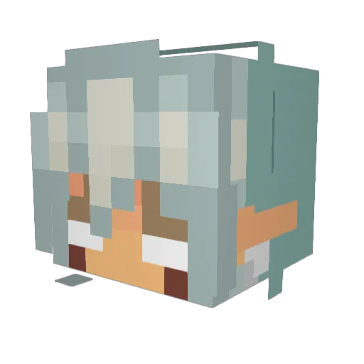 Deity2604 Minecraft avatar head, 3D render