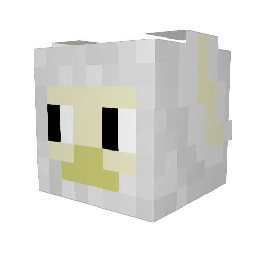 Deity_Of_Sheep Minecraft avatar head, 3D render