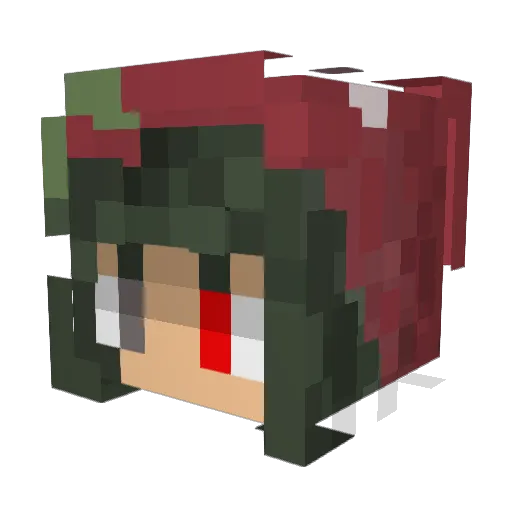 Deityss Minecraft avatar head, 3D render