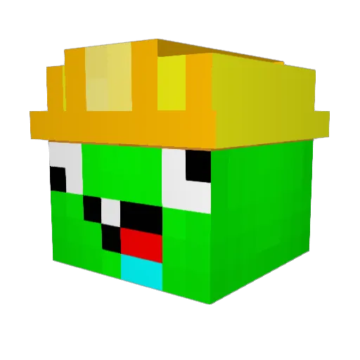 Deiumichet Minecraft avatar head, 3D render