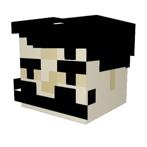 Deivh53 Minecraft avatar head, 3D render