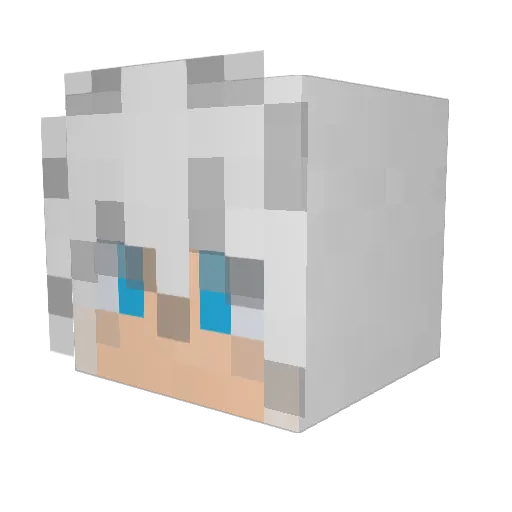 Deiviii_17 Minecraft avatar head, 3D render