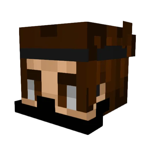 Deiviz1337 Minecraft avatar head, 3D render