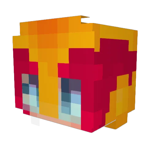 Deivo24 Minecraft avatar head, 3D render