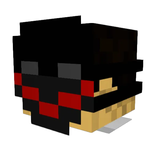 Deivone Minecraft avatar head, 3D render
