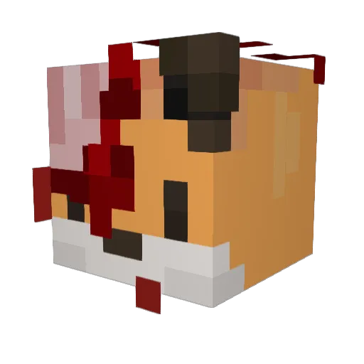 Deivud2_0 Minecraft avatar head, 3D render