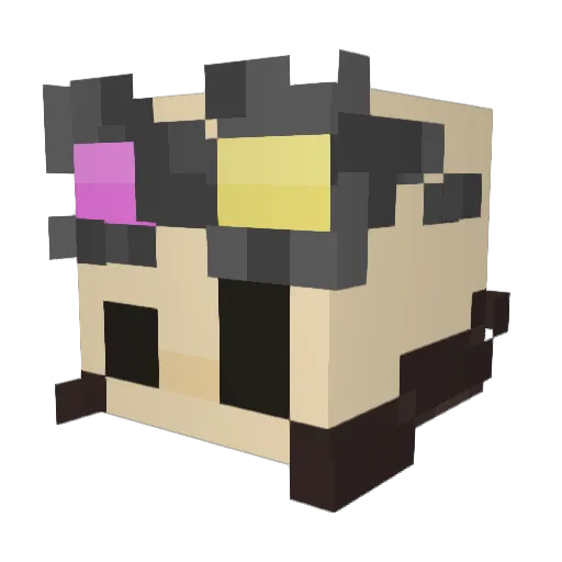 DeivyDoesTutor33 Minecraft avatar head, 3D render