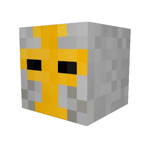 Dej_1 Minecraft avatar head, 3D render
