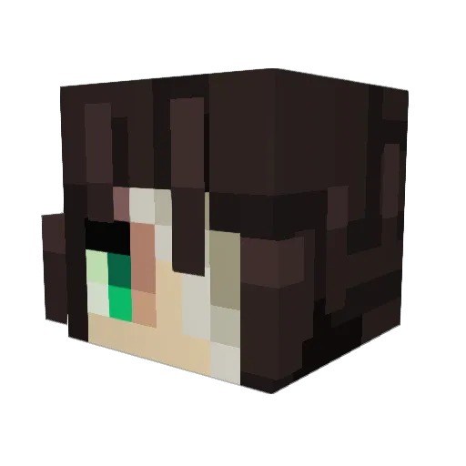 DejamePensar Minecraft avatar head, 3D render