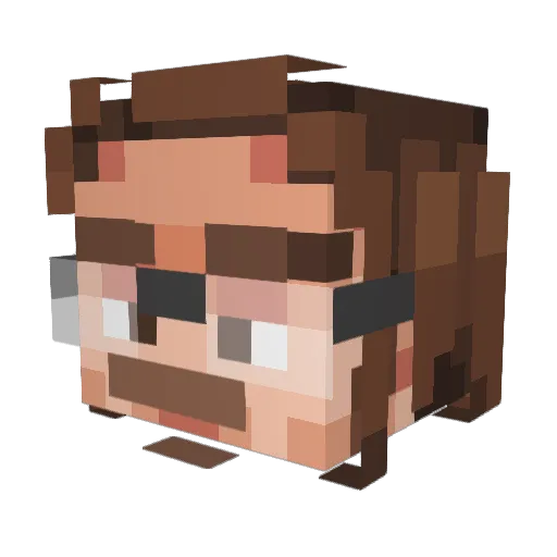 Dejojotheawsome Minecraft avatar head, 3D render