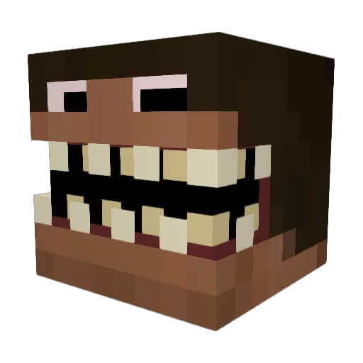 Dejvidosec Minecraft avatar head, 3D render