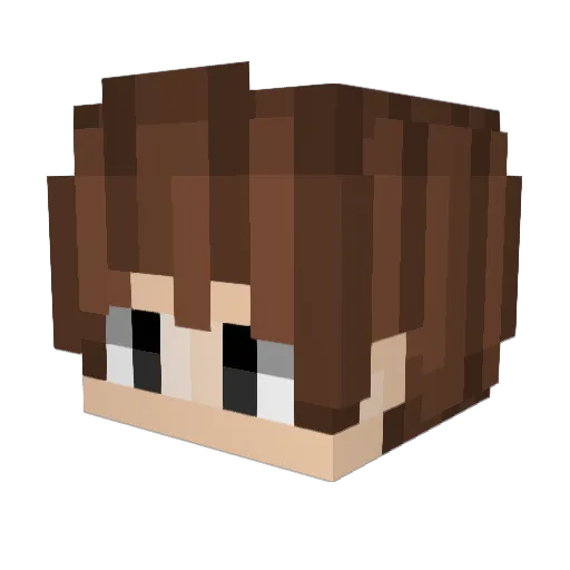 DekaTerra Minecraft avatar head, 3D render