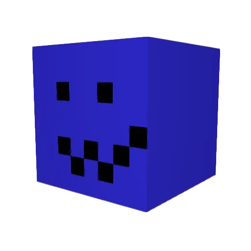 Dekaniki Minecraft avatar head, 3D render