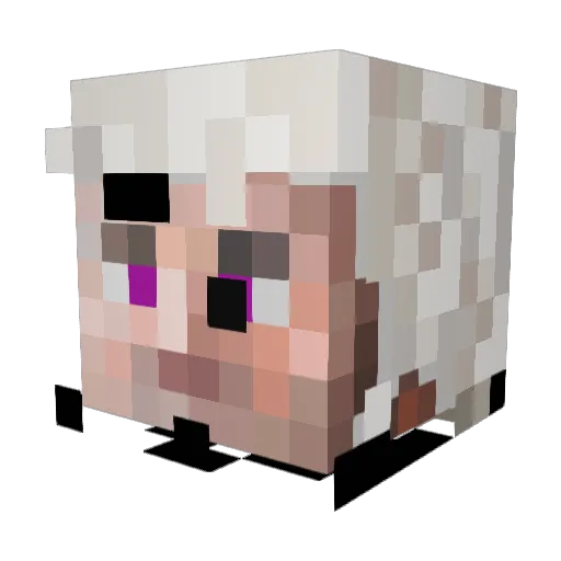 Dekap Minecraft avatar head, 3D render