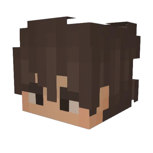 DekateSW Minecraft avatar head, 3D render
