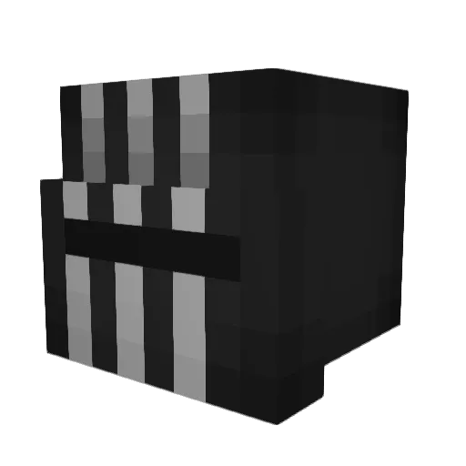Dekei_ Minecraft avatar head, 3D render