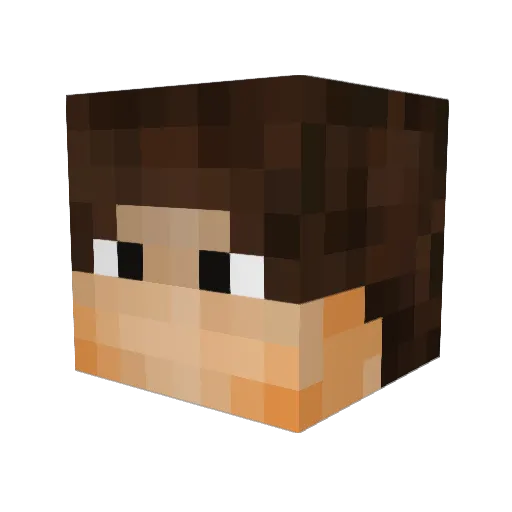 DekiLord Minecraft avatar head, 3D render