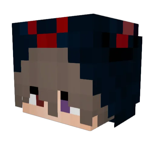 Dekiprox Minecraft avatar head, 3D render