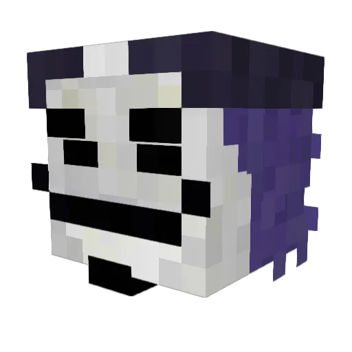 Dekizio Minecraft avatar head, 3D render