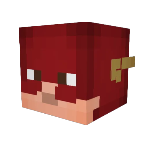 DekkLabs Minecraft avatar head, 3D render