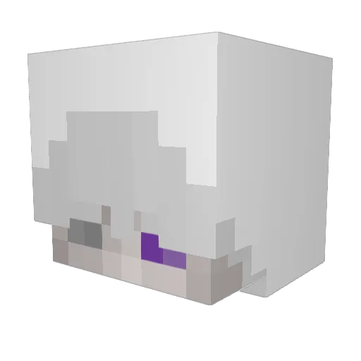 Deko Minecraft avatar head, 3D render