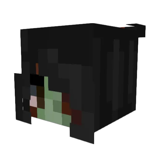 Dekree_ Minecraft avatar head, 3D render