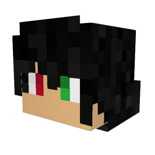 Dekro Minecraft avatar head, 3D render