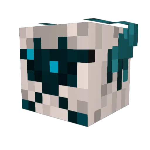 Dekronk Minecraft avatar head, 3D render