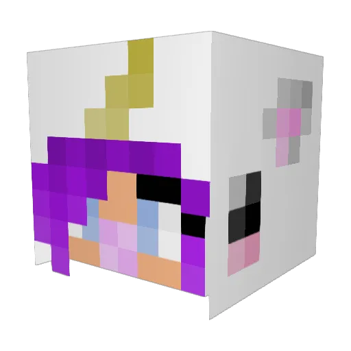 Deksi931 Minecraft avatar head, 3D render
