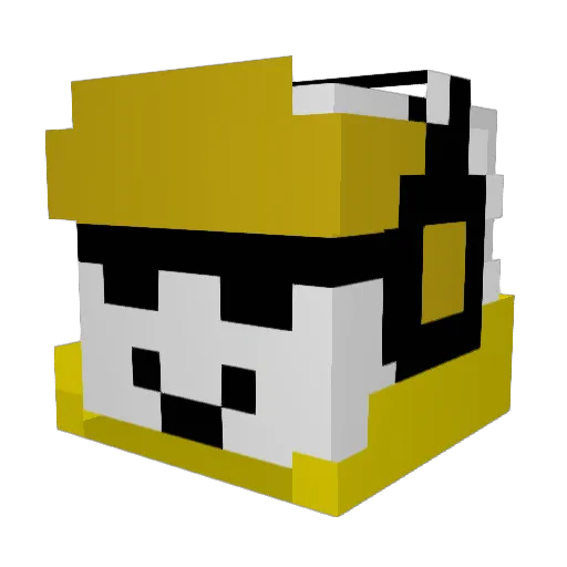 Dektektive Minecraft avatar head, 3D render