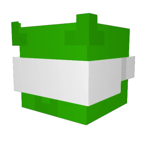 Deku9604 Minecraft avatar head, 3D render