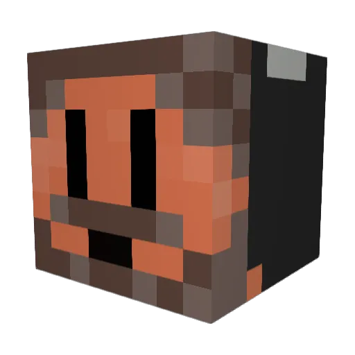 DekuDrake Minecraft avatar head, 3D render