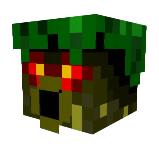 DekuScrub64 Minecraft avatar head, 3D render