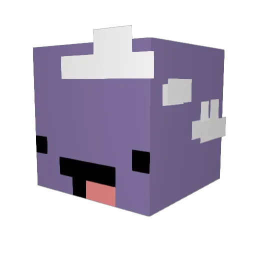 Dekuh_ Minecraft avatar head, 3D render