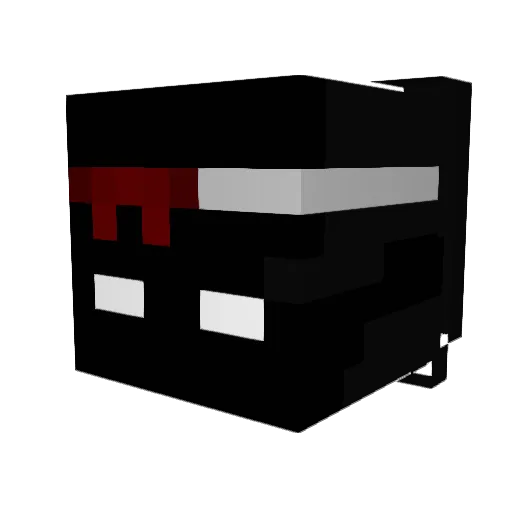 Dekvrr Minecraft avatar head, 3D render