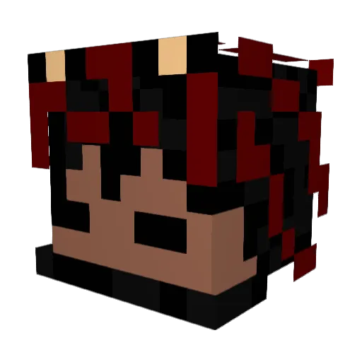 DelAimer016 Minecraft avatar head, 3D render