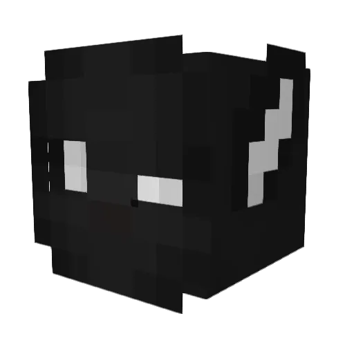 DelIns Minecraft avatar head, 3D render
