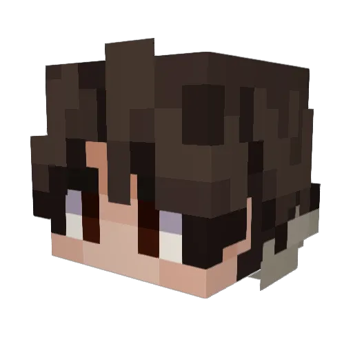 DelPiero_22 Minecraft avatar head, 3D render